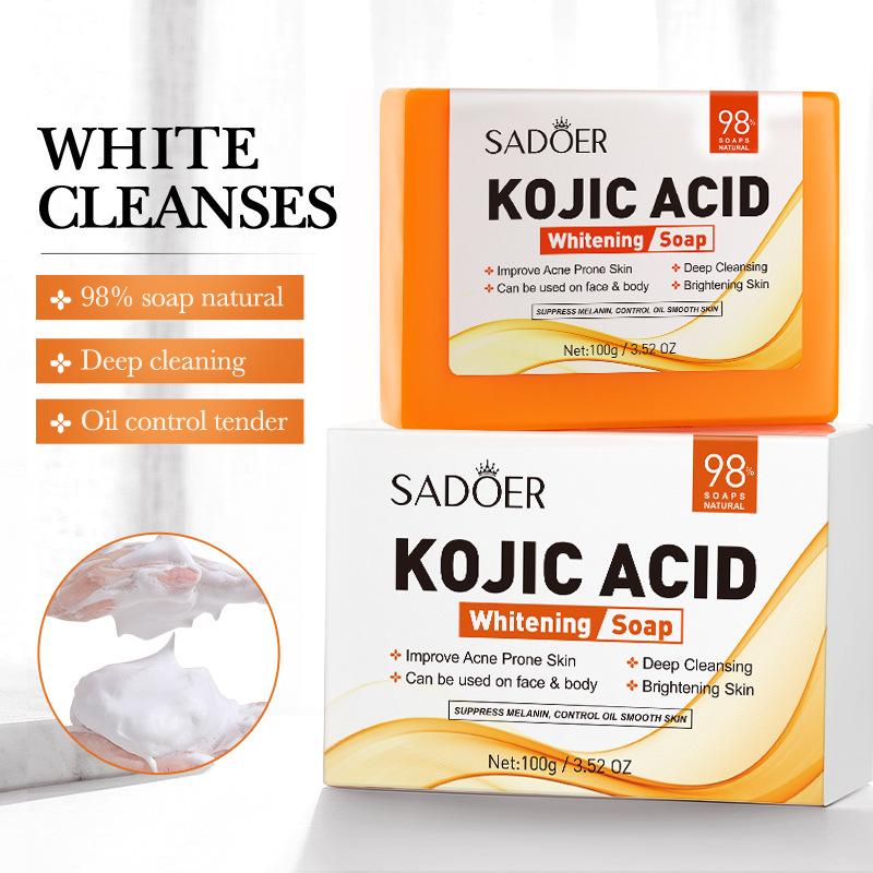 Kojic Acid Soap - 1 szt. SADOER Mydło do twarzy