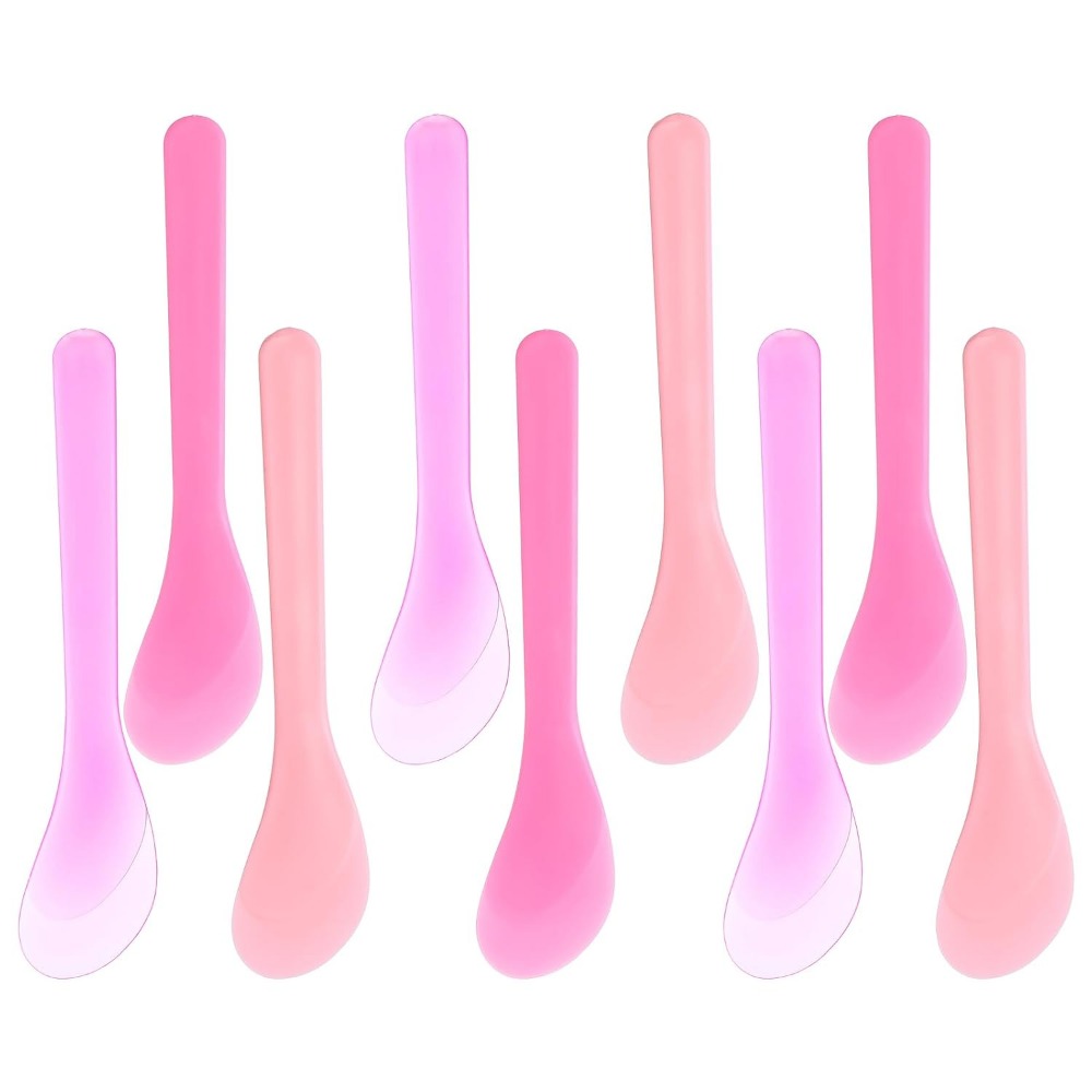 Skincare Pink - 9-częściowy różowy zestaw szpatułek do twarzy